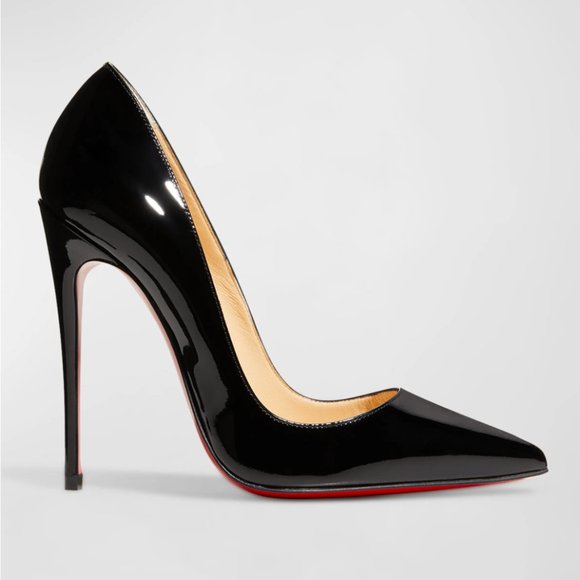 Christian Louboutin So Kate Patent Pointed-Toe Red Sole Pump - Picture 1 of 11